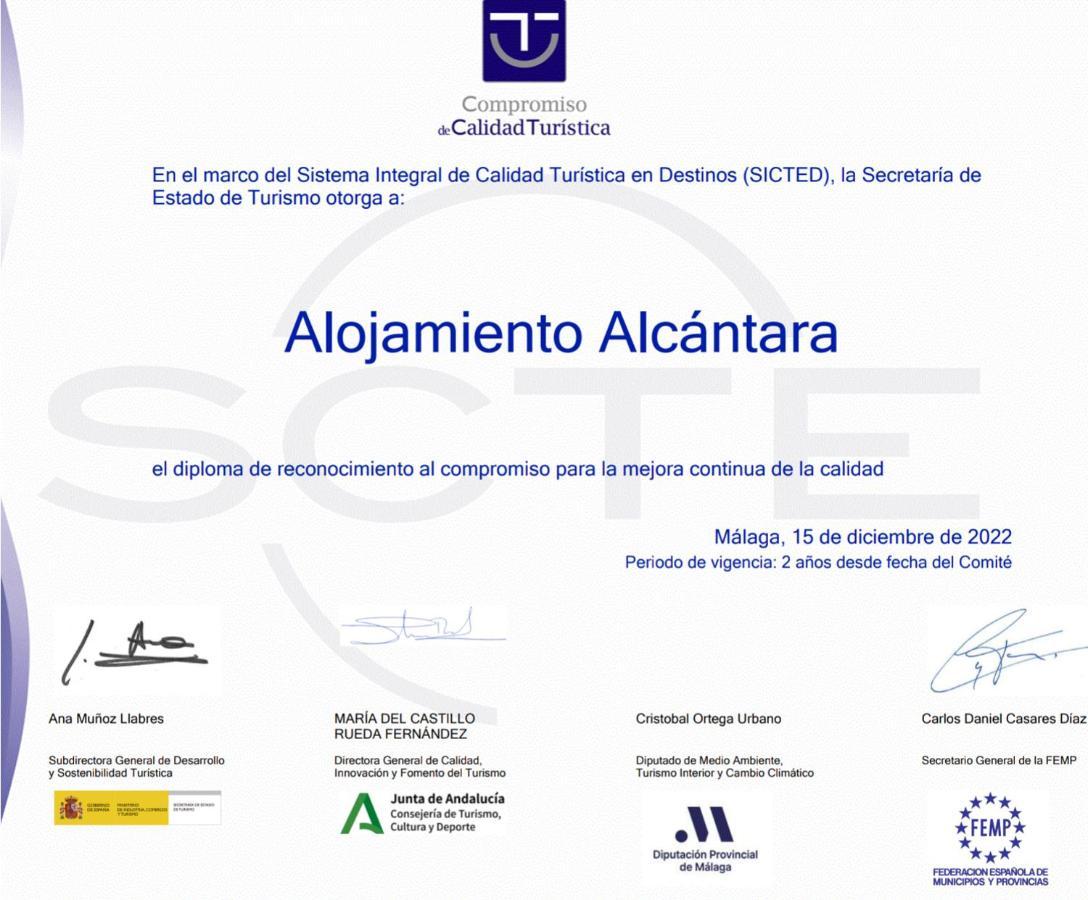 Alojamiento Alcantara Alora Bagian luar foto